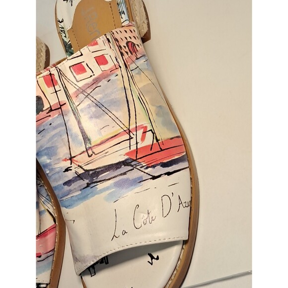 NEW J.Renee Cassio Slide Sandal Artistic Cote D'Azur Espadrille 1.5" Heel Size 8 - Picture 3 of 8